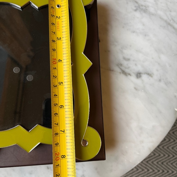 Jonathan Adler French Curve green enamel and polished nickel picture frame - Picture 10 of 15